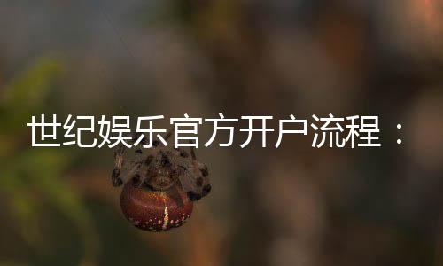 世纪娱乐官方开户流程：详细步骤与常见问题解答