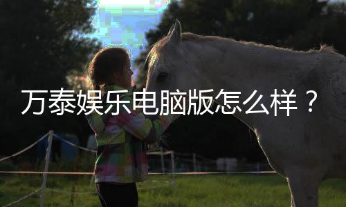 万泰娱乐电脑版怎么样？资深玩家真实体验评测