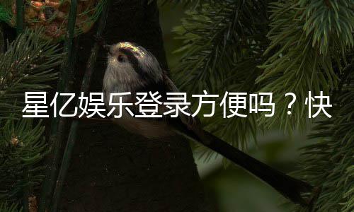 星亿娱乐登录方便吗？快速注册与流畅体验全解析
