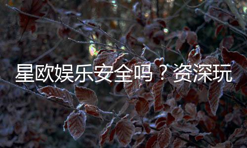 星欧娱乐安全吗？资深玩家解析平台真实性与保障措施