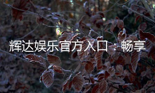 辉达娱乐官方入口：畅享顶级棋牌电游的尊贵体验