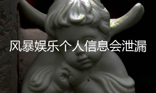 风暴娱乐个人信息会泄漏吗？深度解析平台安全机制与防护措施